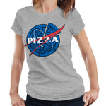 NASA Pizza Tshirt Fitted Ladies