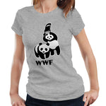 Panda Wrestling Tshirt Fitted Ladies