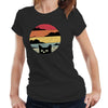 Retro Vintage Cat Tshirt Fitted Ladies