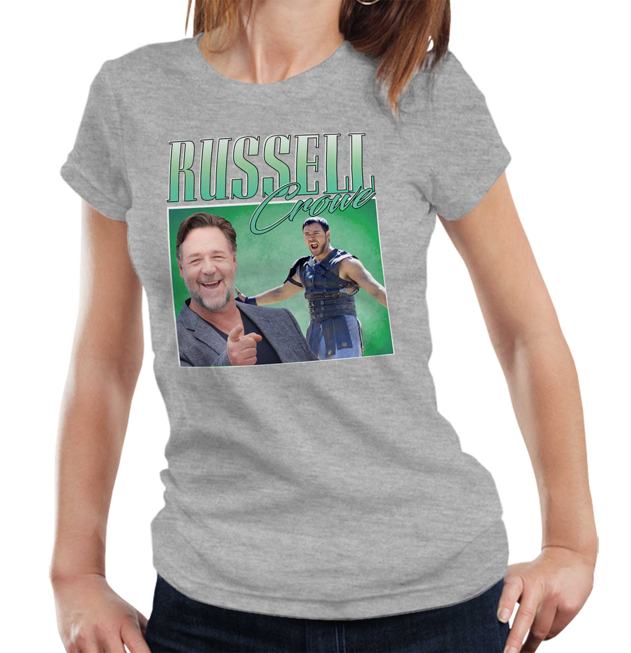 Russell Crowe Appreciation Tshirt Fitted Ladies