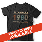 Vintage Classic 1980s Birthday Tshirt Unisex