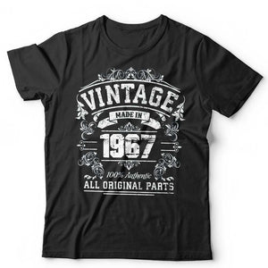 Vintage Made In The 1960s Birthday Tshirt Unisex