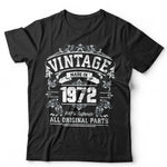 Vintage Made In The 1970s Birthday Tshirt Unisex