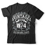Vintage Made In The 1970s Birthday Tshirt Unisex