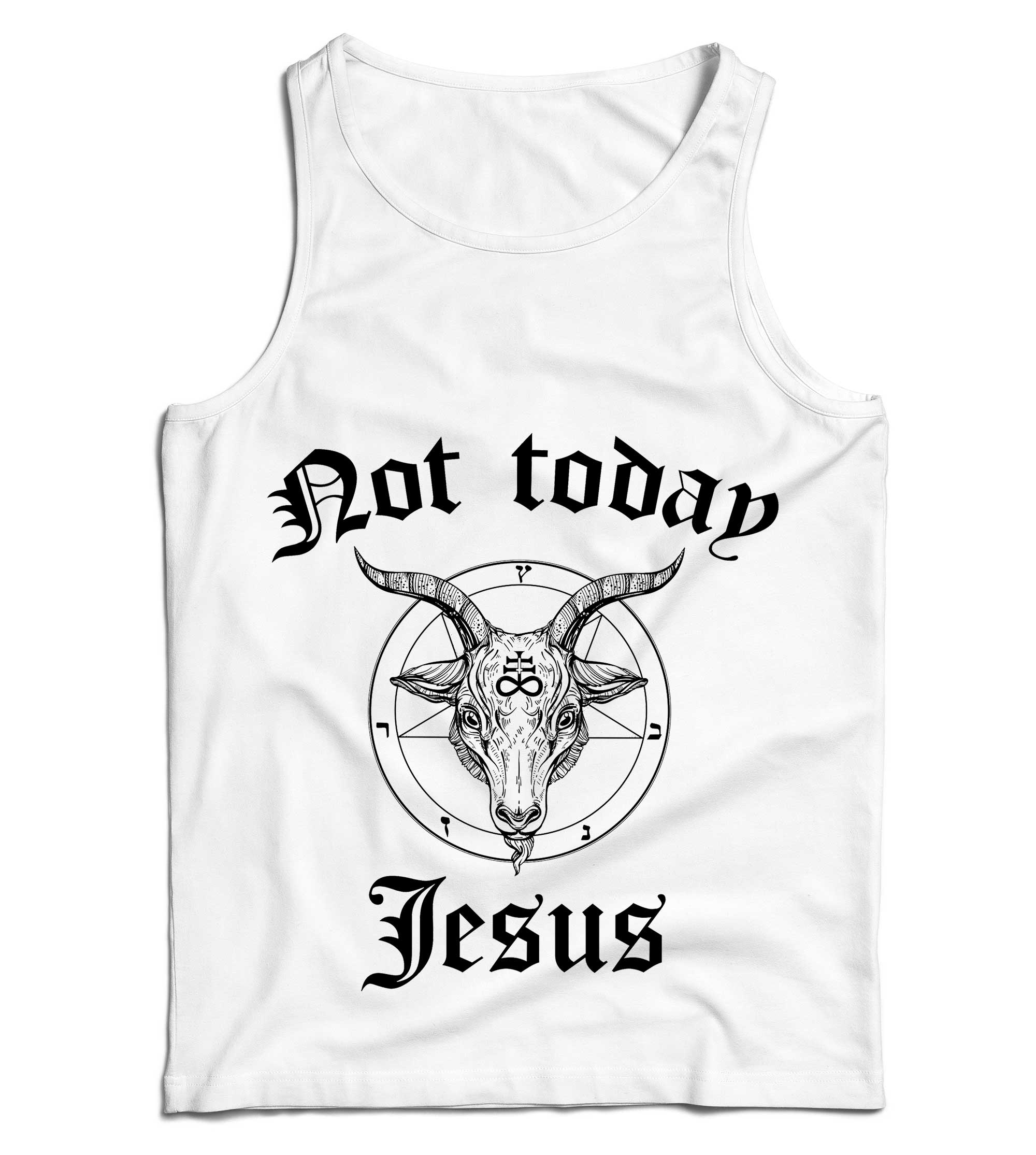 Not Today Jesus Ladies Vest/Tank Top