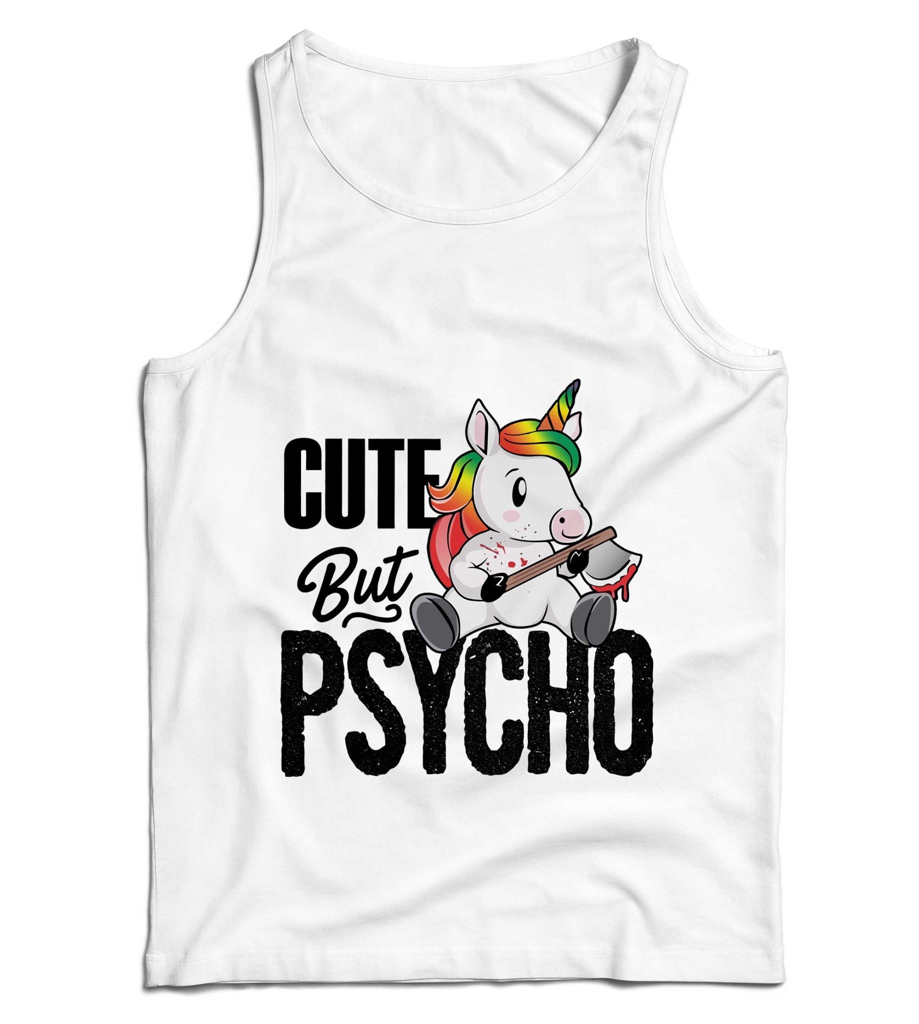 Cute But Psycho Ladies Vest Tank Top