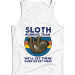 Sloth Running Team We'll Get There Ladies Vest/Tank Top