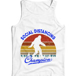 Social Distancing Champion Ladies Vest Tank Top