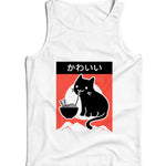 Kawaii Ramen Cat Ladies Vest Tank Top