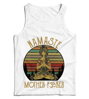 Clean Namaste Mother F*cker Ladies Vest Tank Top