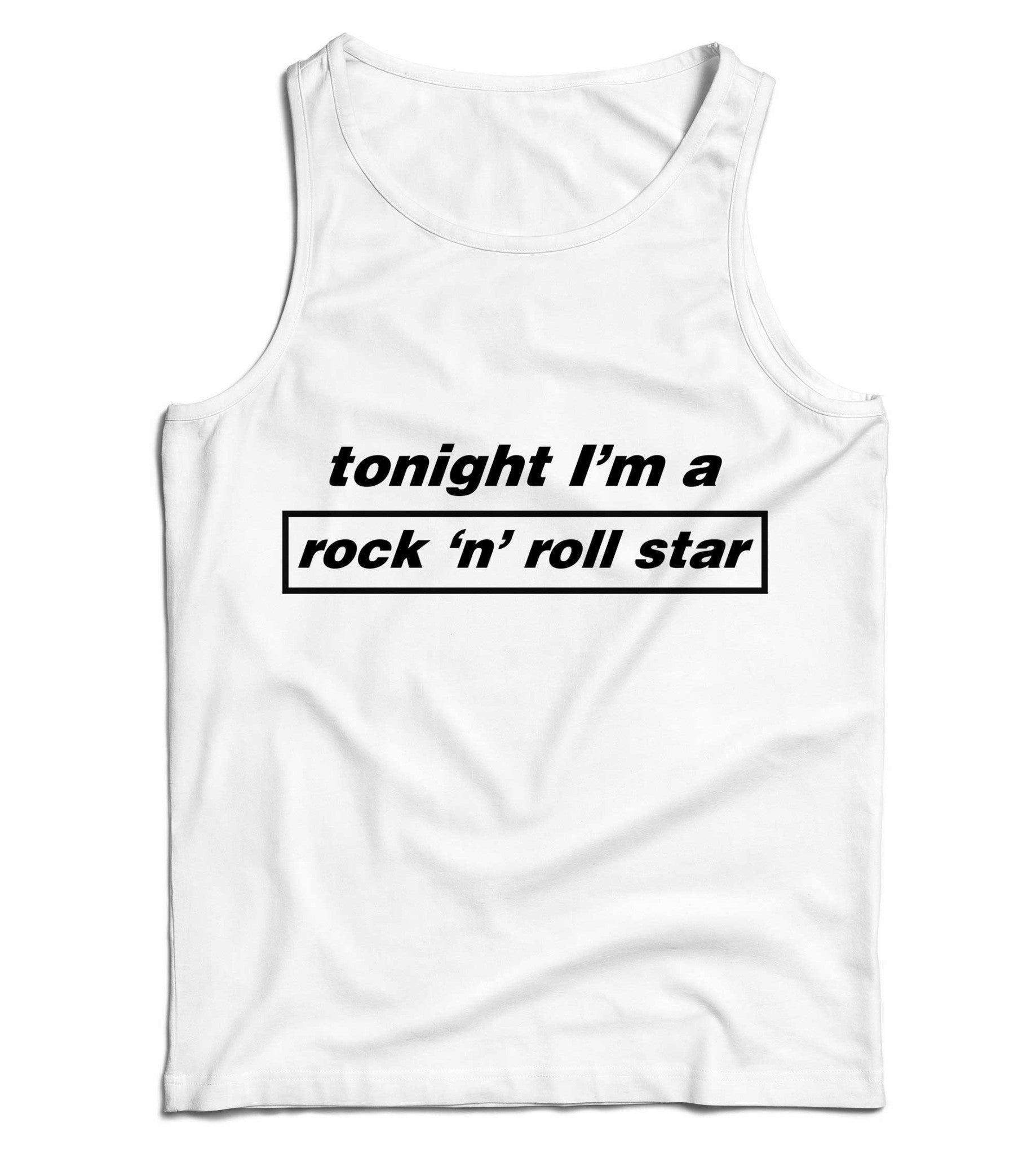 Tonight I'm A Rock N Roll Star Ladies Vest Tank Top