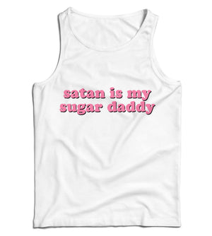 Satan Is My Sugar Daddy Ladies Vest Tank Top