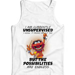 I Am Currently Unsupervised Ladies Vest Tank Top