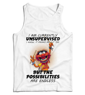 I Am Currently Unsupervised Ladies Vest Tank Top